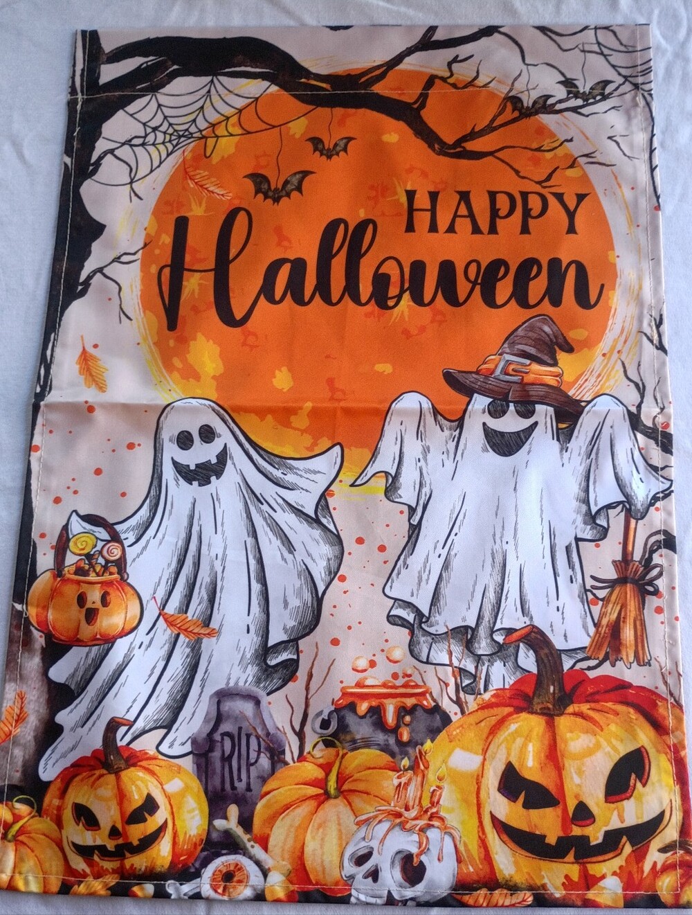NWT Halloween Ghosts Garden Flag